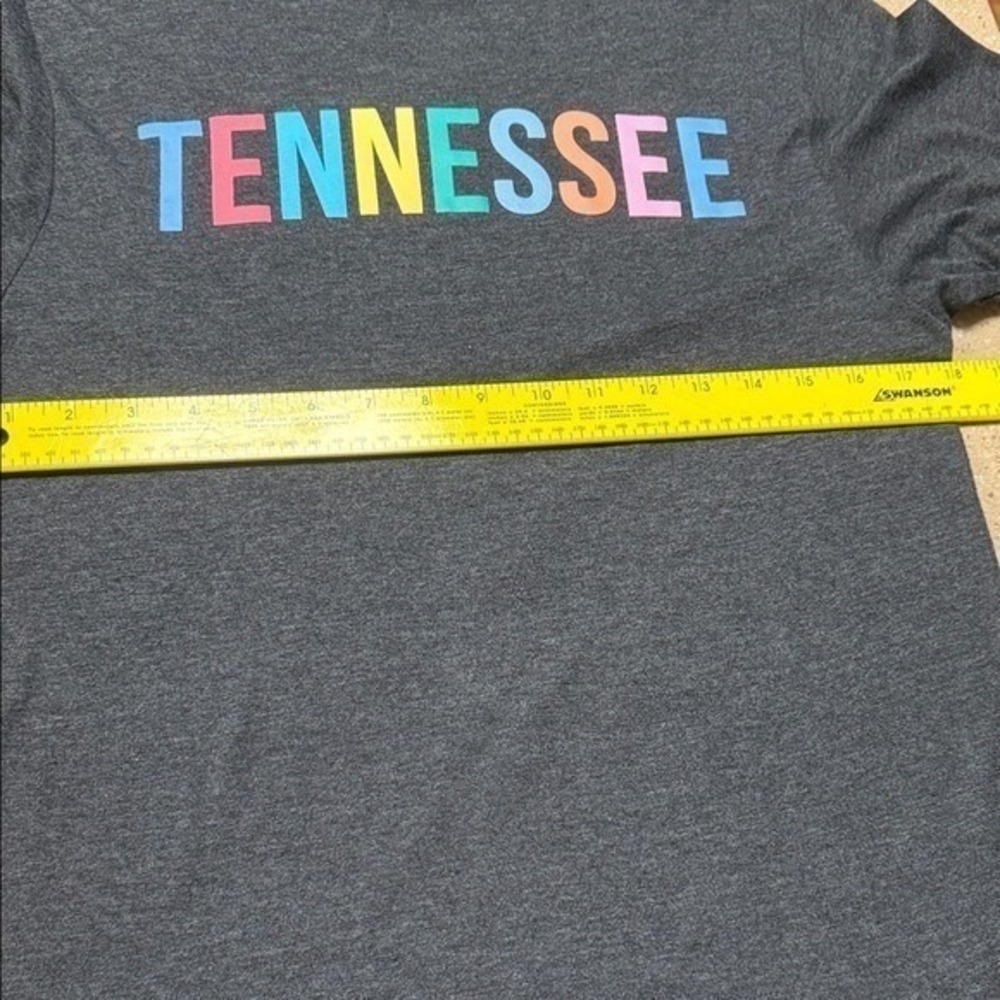 Tennessee Graphic T-Shirt Tee M Gray Multicolor Unisex Crew Neck Top - Picture 5 of 8